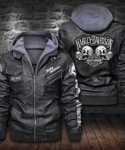 Harley Davidson Zipper PU Leather jacket Design 3D Full Printed Size S-3XL Perfect Gift VH405122