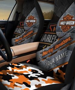Harley Davidson Custom Name Car Seat Covers Perfect Gift- NANA375