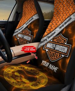 Harley Davidson Custom Name Car Seat Covers Perfect Gift- NABD159
