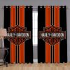 Harley Davidson Curtain Design 3D Full Printed Perfect Gift NABB402