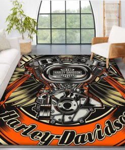 Harley Davidson Motorcycle Rug Home Floor Decor NABT233