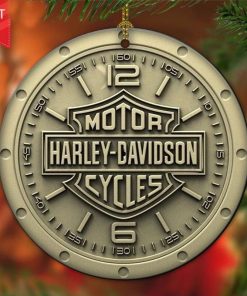 Harley Davidson Motorcycle Ceramic Round Ornament NABE382