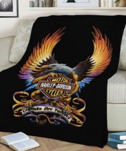 Harley Davidson Motorcycle Blanket Perfect Gift NAAR603