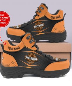 Harley Davidson Custom Name Motorcycle Hiking Shoes Perfect Gift- NMAP386