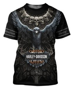 Harley Davidson T-Shirt Design 3D Full Printed Sizes S - 5XL - NABF64D