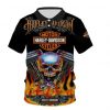 Harley Davidson Polo Design 3D Full Printed Sizes S - 5XL NABK305