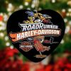 Harley Davidson Motorcycle Ceramic Heart Ornament NABE395