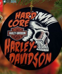 Harley Davidson Motorcycle Ceramic Round Ornament NABE282
