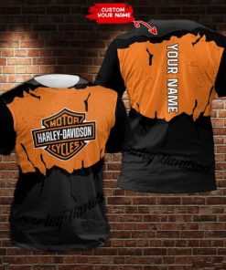 Harley Davidson Custom Name T-shirt Design 3D Full Printed Sizes S - 5XL - NABK374
