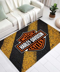Harley Davidson Motorcycle Rug Home Floor Decor Perfect Gift NALA26