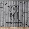 Harley Davidson Curtain Design 3D Full Printed NABK347