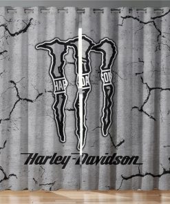 Harley Davidson Curtain Design 3D Full Printed NABK347