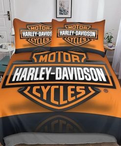 Harley Davidson Bedding Set Cover Design 3D - NABJ257