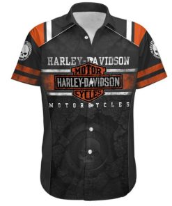 Harley Davidson Button Shirt Design 3D Full Printed Sizes S - 5XL NABF55S