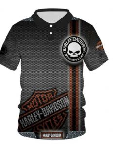 Harley Davidson Polo Design 3D Full Printed Sizes S - 5XL NABK308