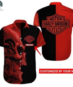Harley Davidson Custom Name Button Shirt Design 3D Full Printed Sizes S - 5XL NABQ208