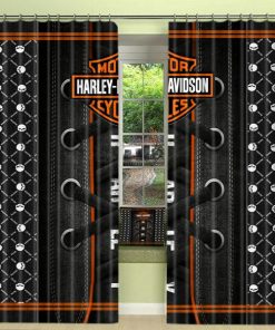 Harley Davidson Curtain Design 3D Full Printed NABK349