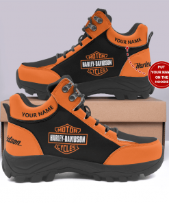 Harley Davidson Custom Name Motorcycle Hiking Shoes - NMTM304