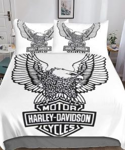 Harley Davidson Bedding Set Cover Design 3D - NABL253