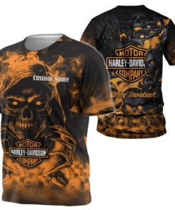 Harley Davidson Custom Name T-shirt Design 3D Full Printed Sizes S - 5XL - NABG343G