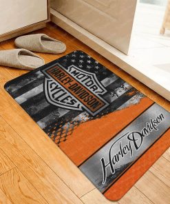 Harley Davidson Motorcycle USA Flag Doormat NABH145S