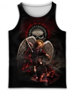 Harley Davidson Tank Top Design 3D Full Printed Sizes S - 5XL - NABF103S