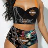 Harley Davidson Motorcycle Sexy Bikini Swimsuit NABS385