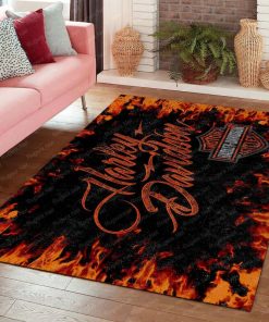 Harley Davidson Motorcycle Rug Home Floor Decor NABH24D