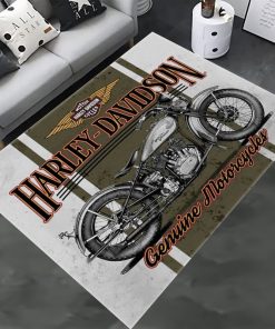 Harley Davidson Motorcycle Rug Home Floor Decor NABW182