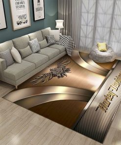 Harley Davidson Motorcycle Rug Home Floor Decor NABK352