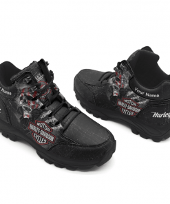 Harley Davidson Custom Name Motorcycle Hiking Shoes - NMAP381