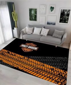 Harley Davidson Motorcycle Rug Home Floor Decor NABW178