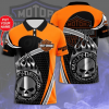 Harley Davidson Custom Name Polo Design 3D Full Printed Sizes S - 5XL NABK315