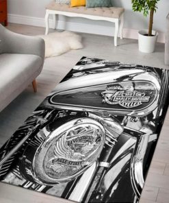 Harley Davidson Motorcycle Rug Home Floor Decor NABH14