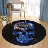 Harley Davidson Motorcycle Australia Flag Round Rug NABH135D