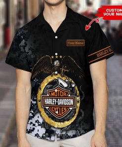 Harley Davidson Custom Name Hawaii Shirt Design 3D Full Printed Sizes S - 5XL NABG45