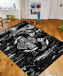 Harley Davidson Motorcycle Rug Home Floor Decor NABK332