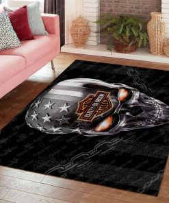 Harley Davidson Motorcycle Rug Home Floor Decor NABH31D