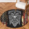 Harley Davidson Motorcycle Round Rug NABH23S