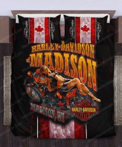 Harley Davidson Bedding Set Cover Design 3D - NML290