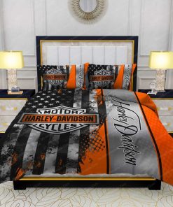 Harley Davidson Bedding Set Cover Design 3D - NABD533