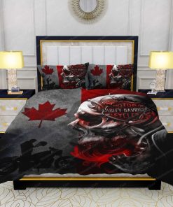 Harley Davidson Bedding Set Cover Design 3D - NABD530