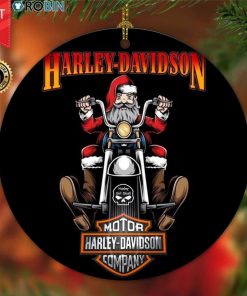 Harley Davidson Motorcycle Ceramic Round Ornament NABE280