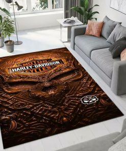 Harley Davidson Motorcycle Rug Home Floor Decor NABW199