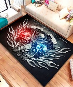 Harley Davidson Motorcycle Rug Home Floor Decor NABW195
