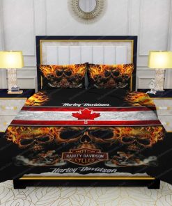 Harley Davidson Bedding Set Cover Design 3D - NABL192