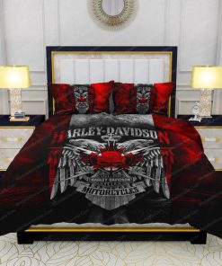Harley Davidson Bedding Set Cover Design 3D - NML299