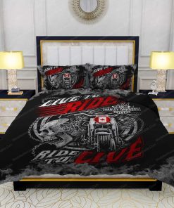Harley Davidson Bedding Set Cover Design 3D - NABD534