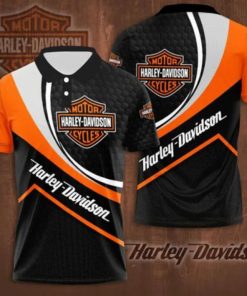 Harley Davidson Polo Design 3D Full Printed Sizes S - 5XL NABK318