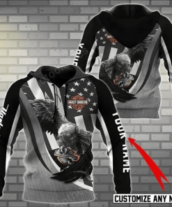 Harley Davidson Custom Name Hoodie Design 3D Full Printed Sizes S - 5XL - NABW138